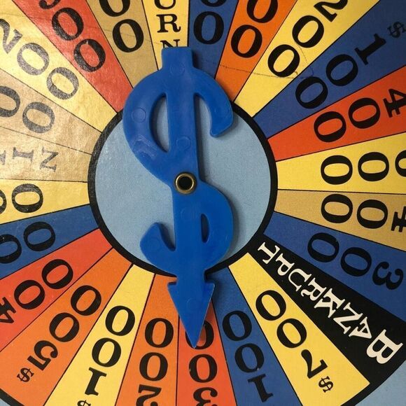 1985 pressman wheel of fortune replacement spinner board only dollar amounts - Picture 6 of 8